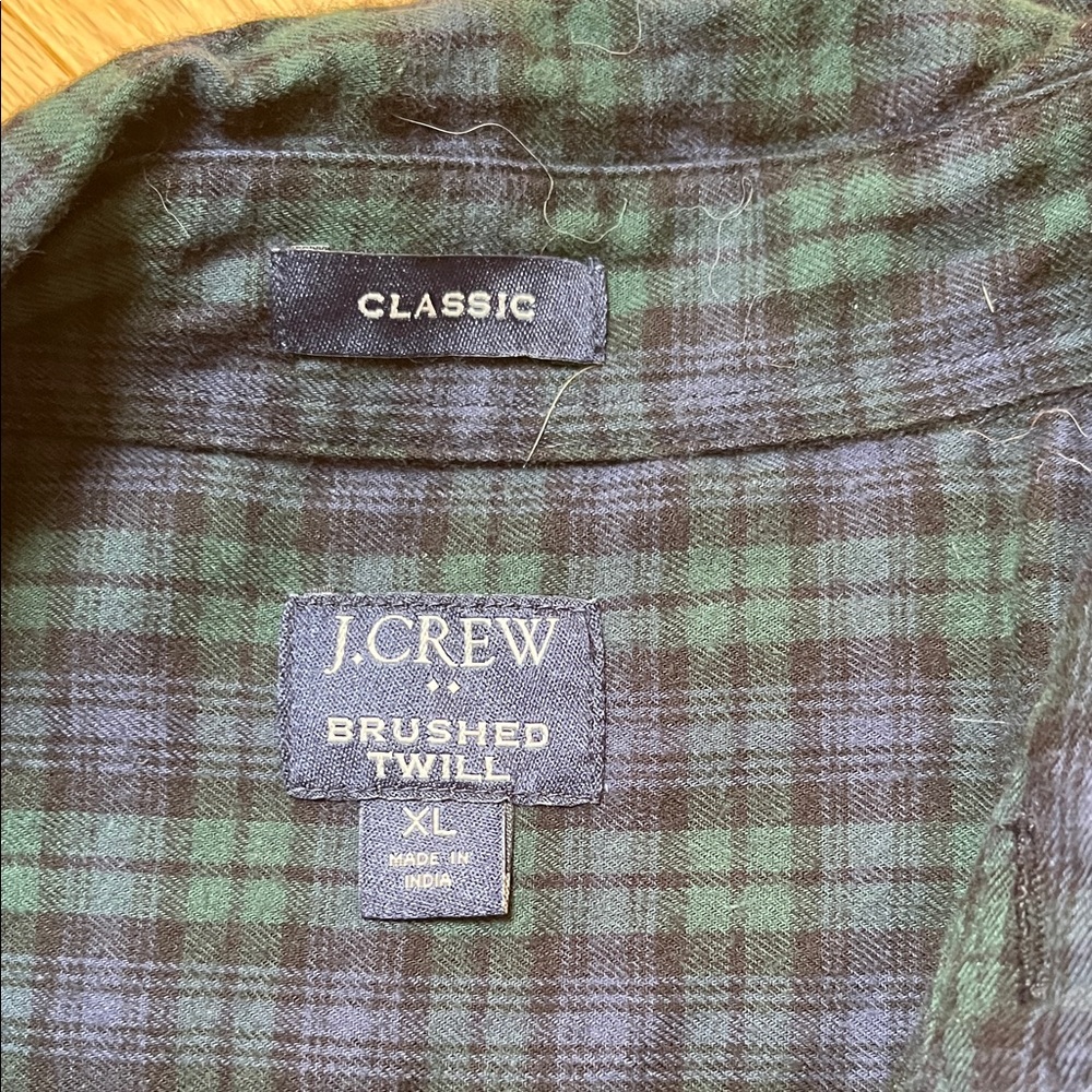 Old Navy Men's Casual Button Down Shirts - Green, Black, Blue Plaid - Picture 15 of 16